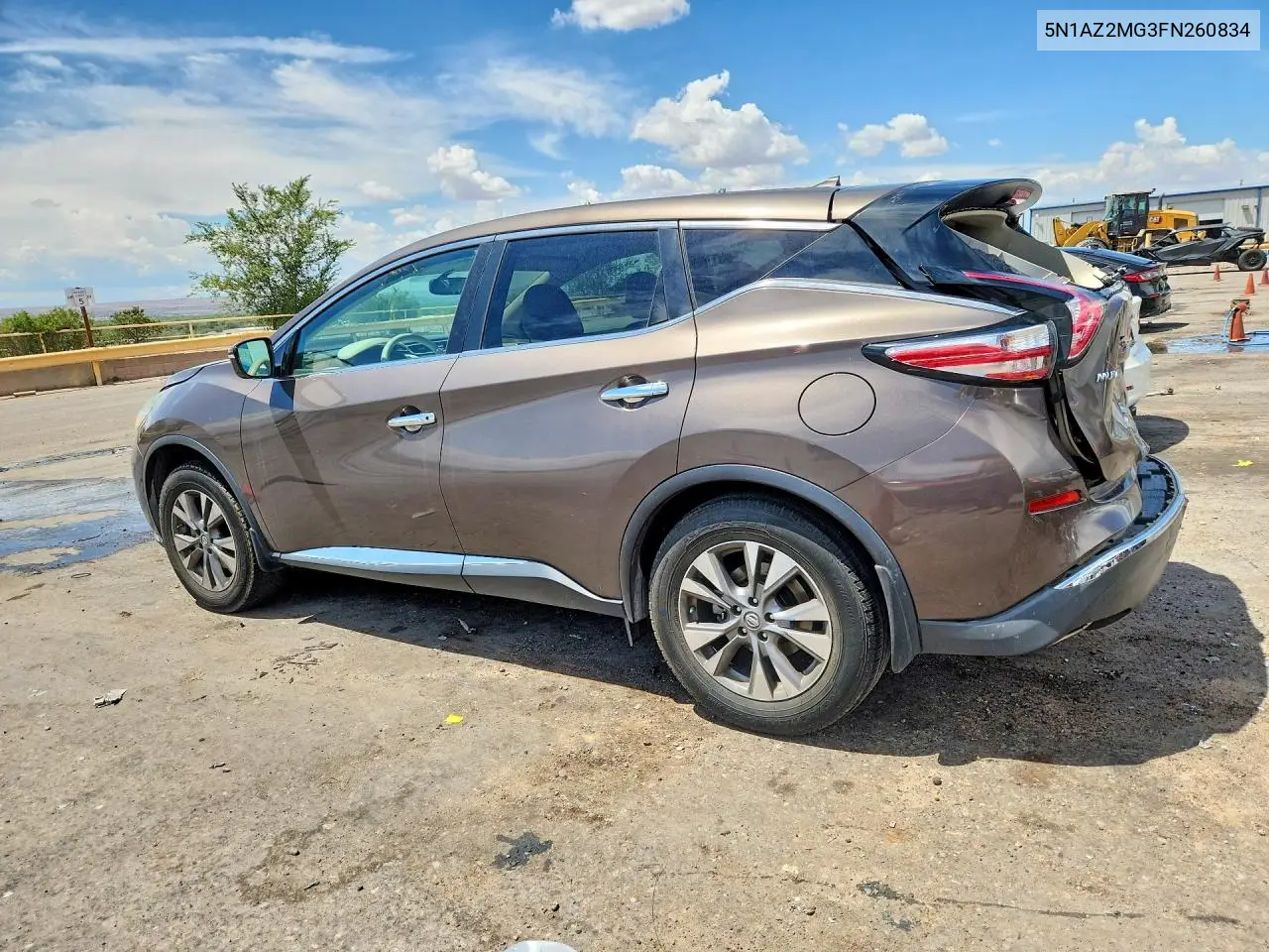 2015 Nissan Murano S VIN: 5N1AZ2MG3FN260834 Lot: 61298486