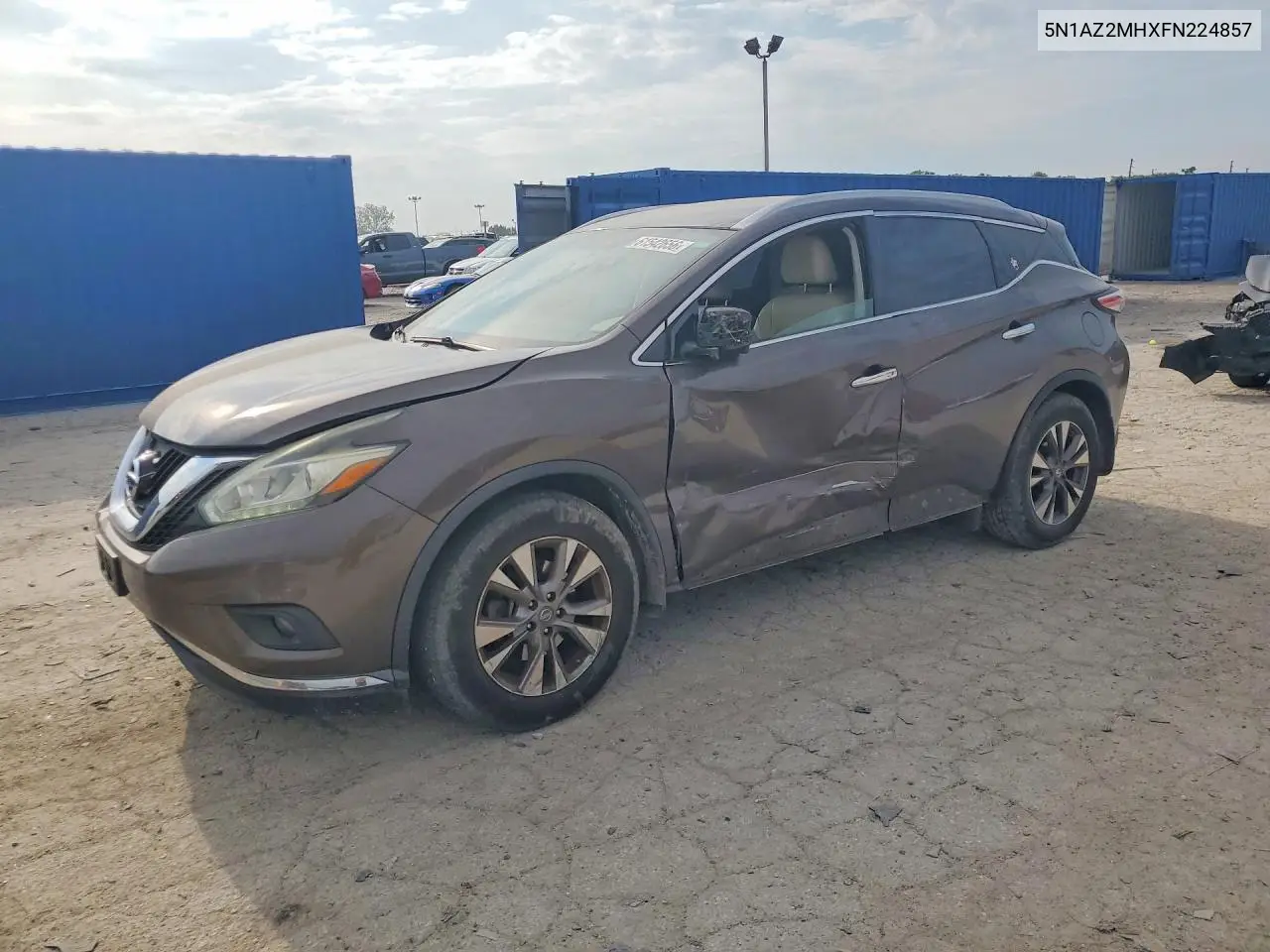 2015 Nissan Murano Sl VIN: 5N1AZ2MHXFN224857 Lot: 61542656