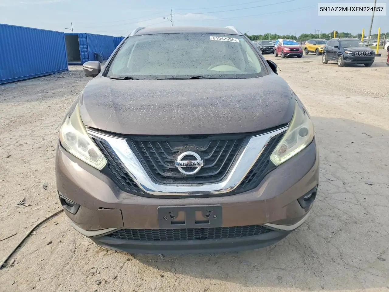 2015 Nissan Murano Sl VIN: 5N1AZ2MHXFN224857 Lot: 61542656