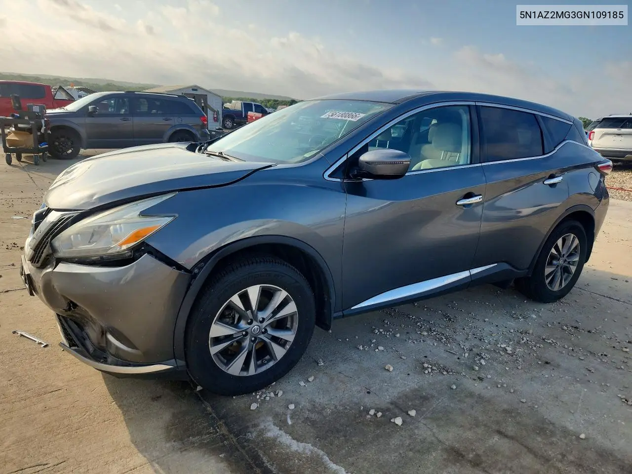 2016 Nissan Murano S VIN: 5N1AZ2MG3GN109185 Lot: 56180866