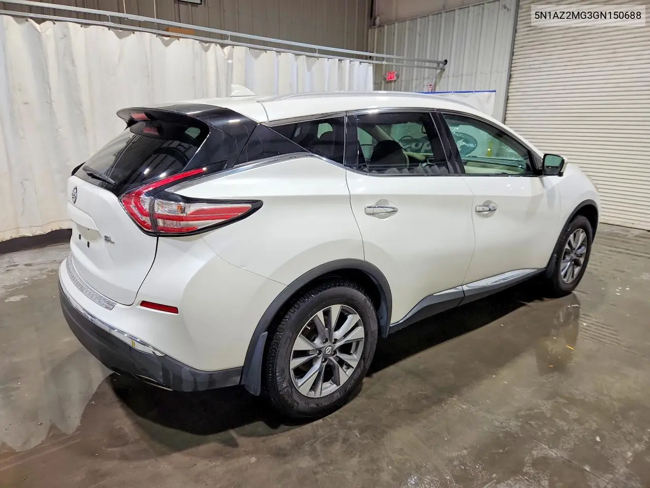 2016 Nissan Murano Sl VIN: 5N1AZ2MG3GN150688 Lot: 58199966