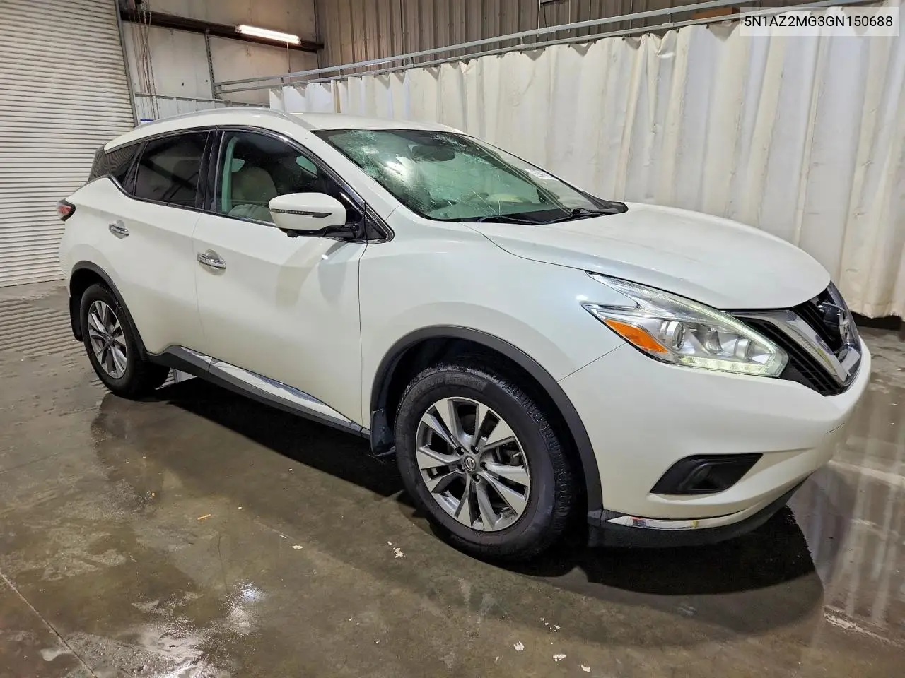 2016 Nissan Murano Sl VIN: 5N1AZ2MG3GN150688 Lot: 58199966