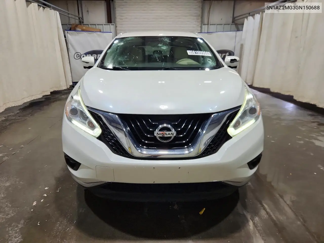 2016 Nissan Murano Sl VIN: 5N1AZ2MG3GN150688 Lot: 58199966