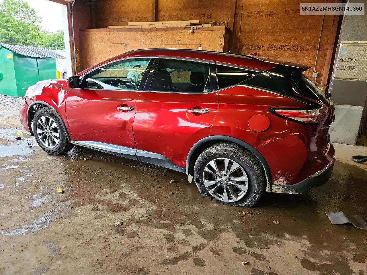 2016 Nissan Murano Sv VIN: 5N1AZ2MH3GN140350 Lot: 60177076