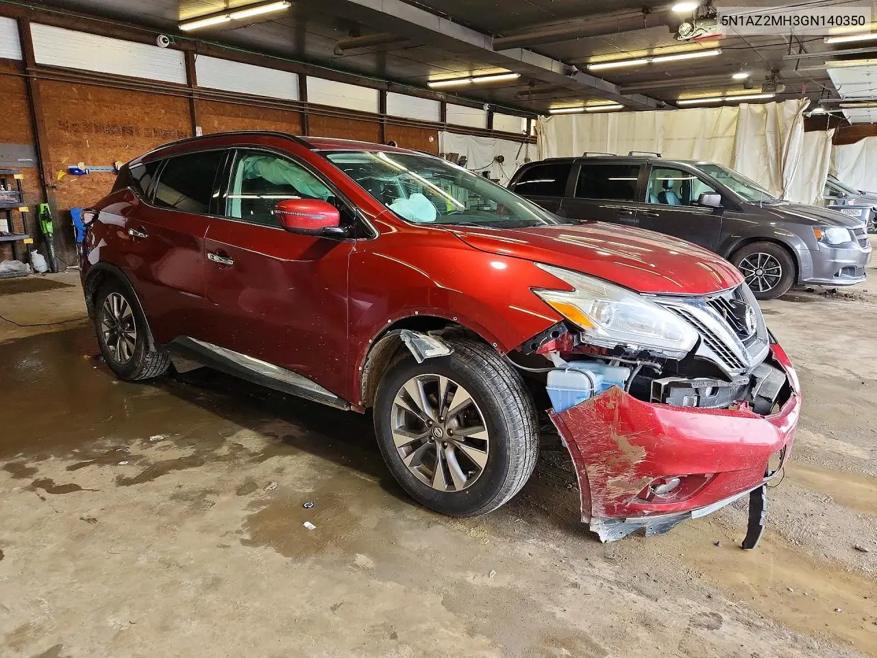 2016 Nissan Murano Sv VIN: 5N1AZ2MH3GN140350 Lot: 60177076