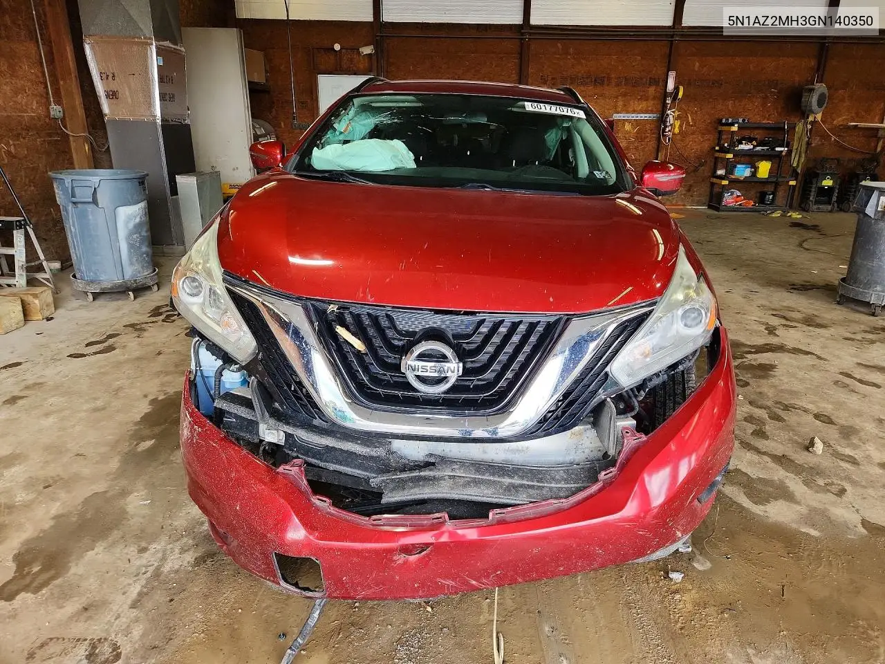 2016 Nissan Murano Sv VIN: 5N1AZ2MH3GN140350 Lot: 60177076