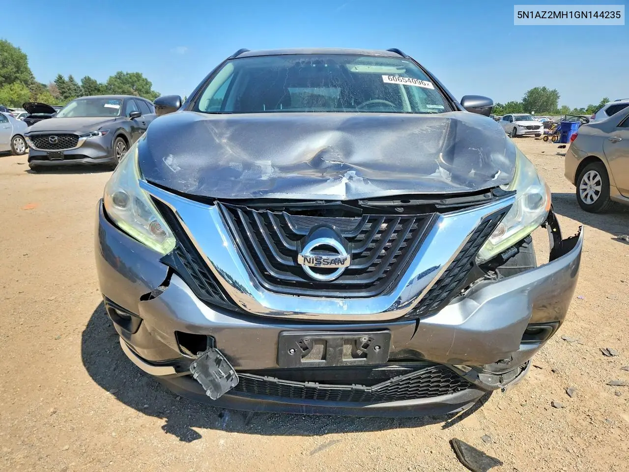 2016 Nissan Murano Sv VIN: 5N1AZ2MH1GN144235 Lot: 60654096