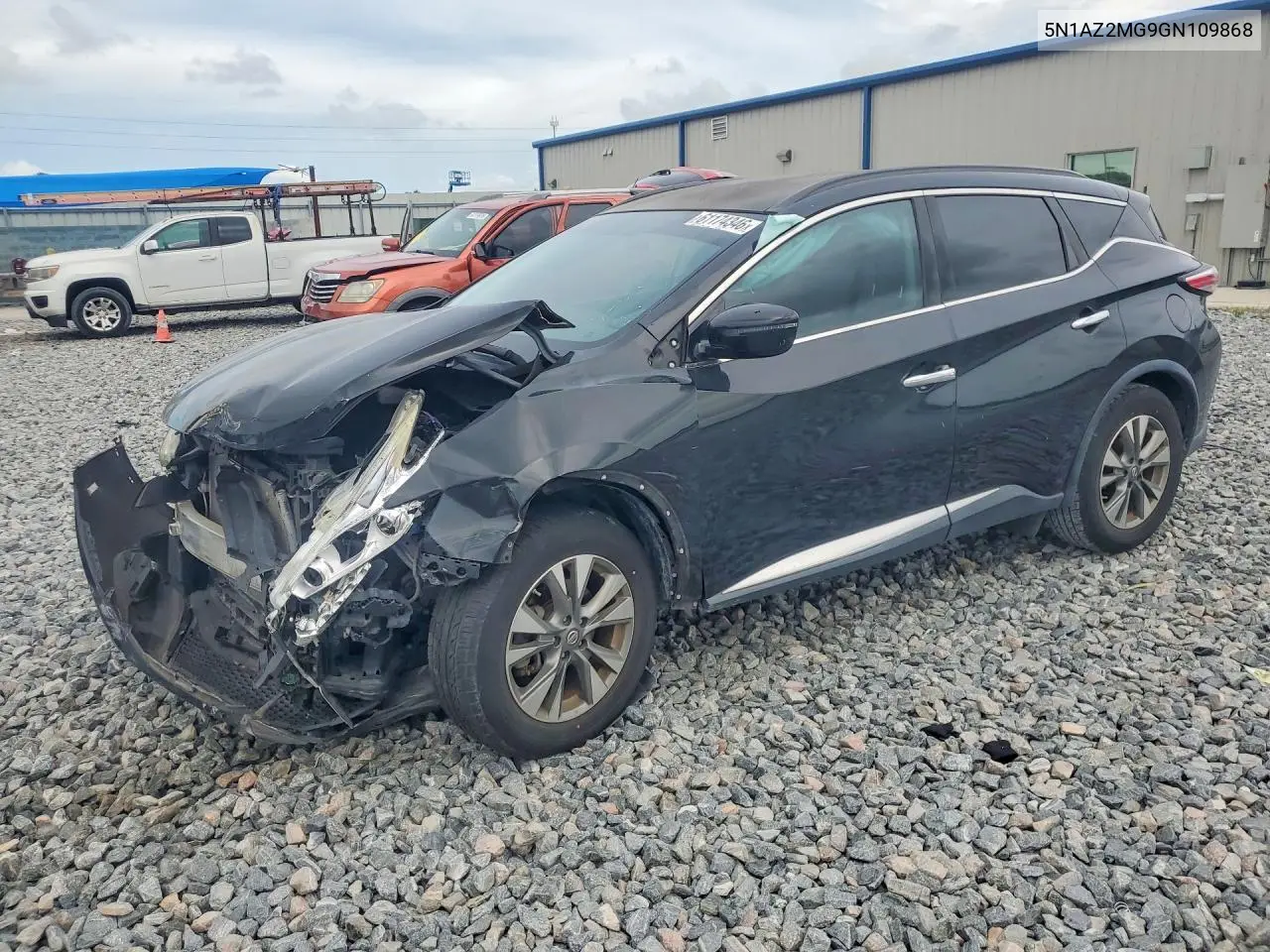 2016 Nissan Murano Sv VIN: 5N1AZ2MG9GN109868 Lot: 61174346