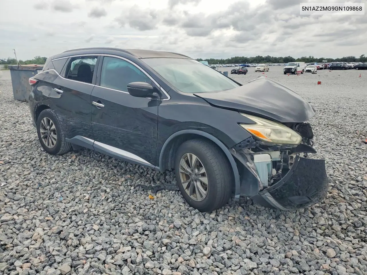 2016 Nissan Murano Sv VIN: 5N1AZ2MG9GN109868 Lot: 61174346