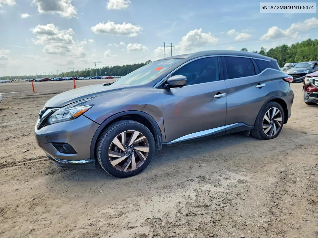 2016 Nissan Murano Platinum VIN: 5N1AZ2MG4GN165474 Lot: 61482486