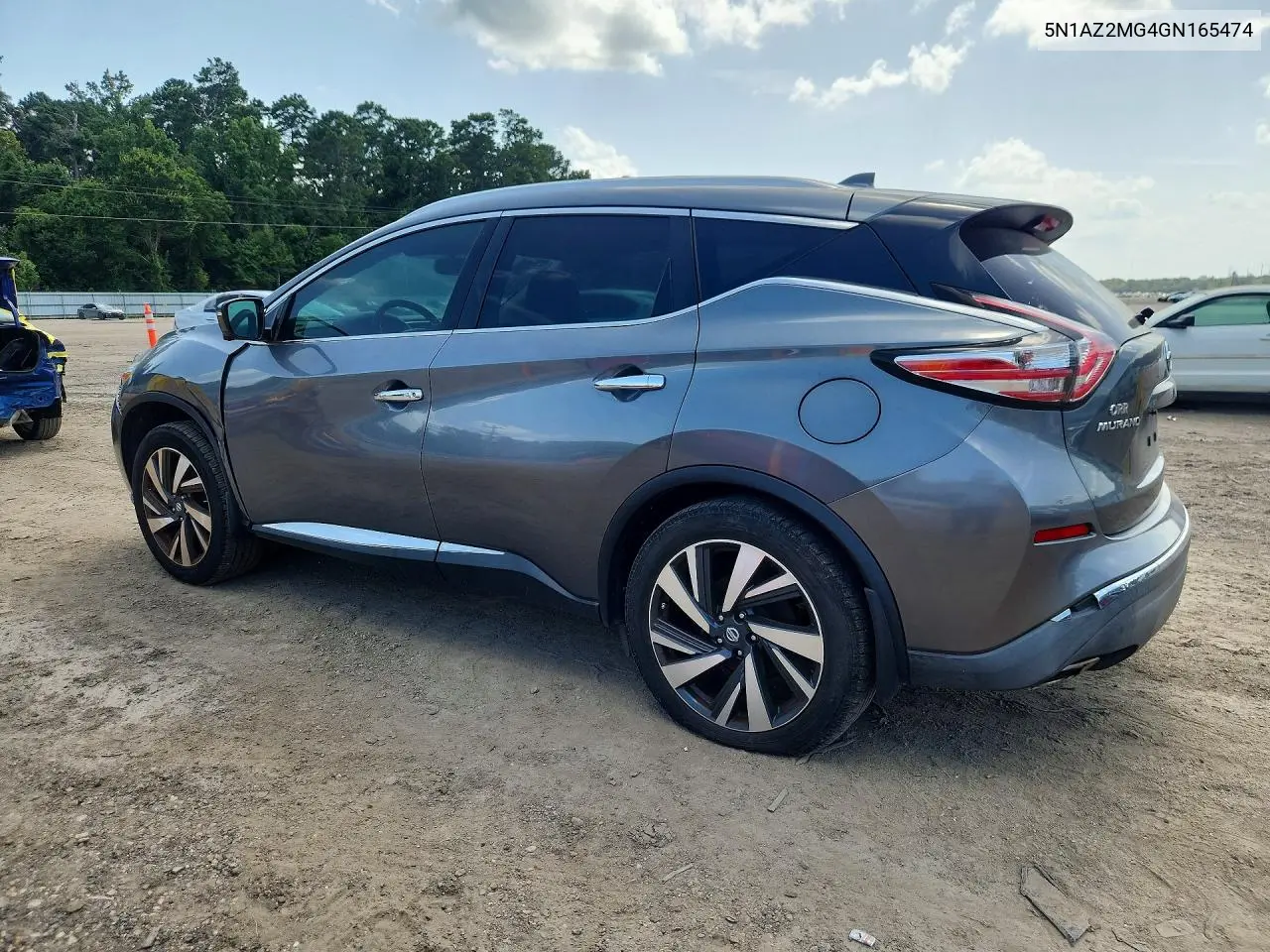 2016 Nissan Murano Platinum VIN: 5N1AZ2MG4GN165474 Lot: 61482486