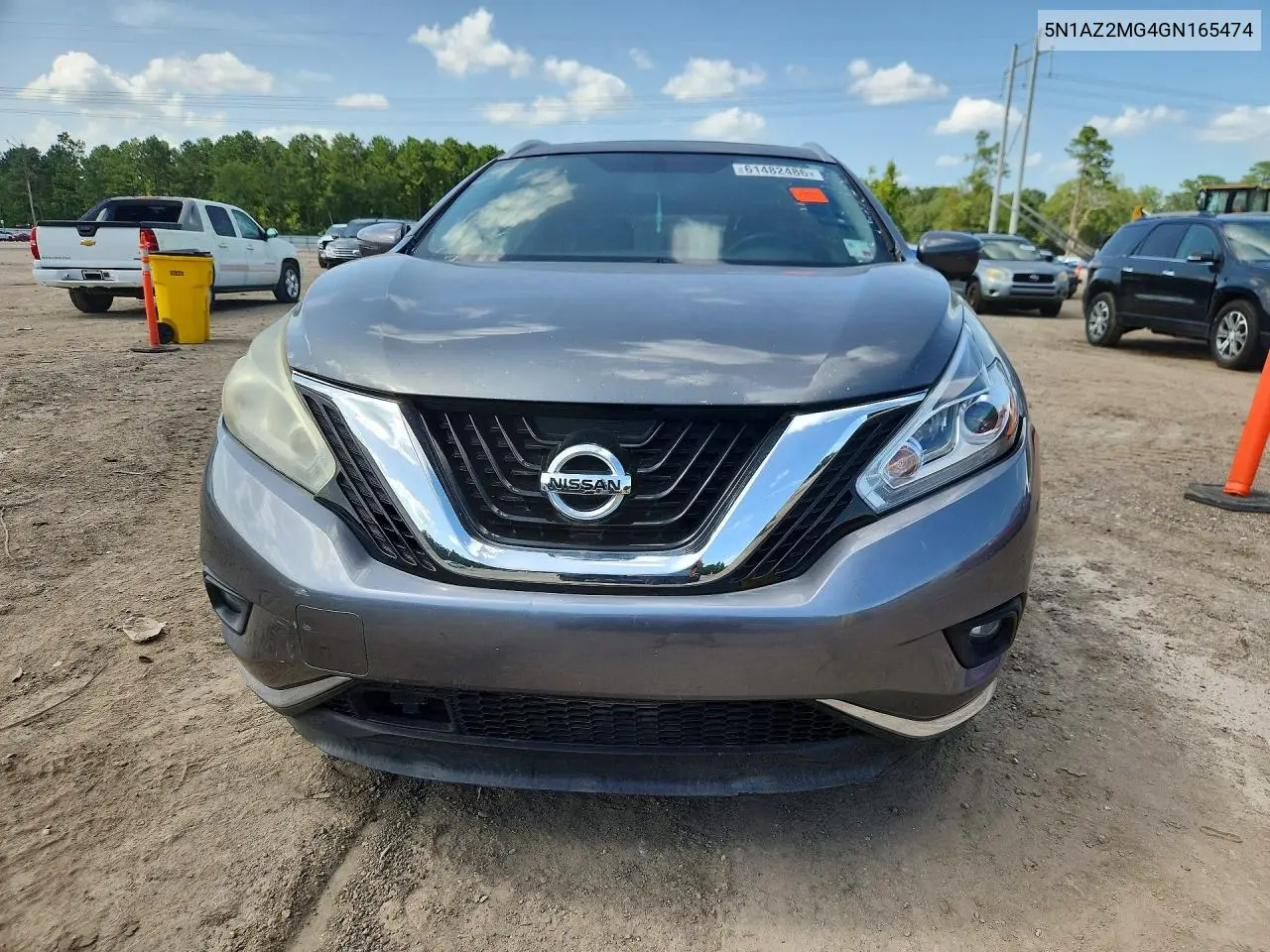 2016 Nissan Murano Platinum VIN: 5N1AZ2MG4GN165474 Lot: 61482486