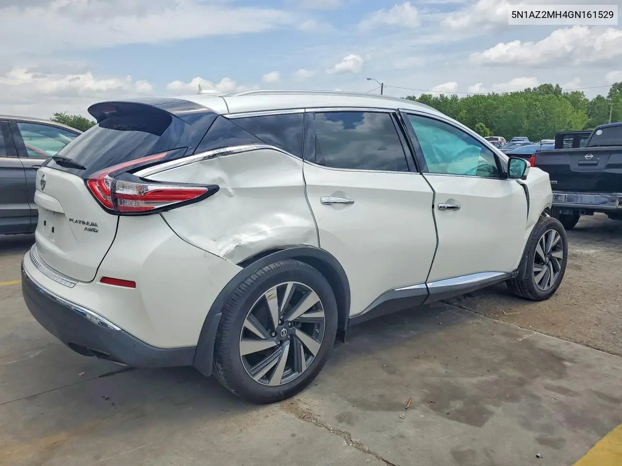 2016 Nissan Murano Platinum VIN: 5N1AZ2MH4GN161529 Lot: 61543146