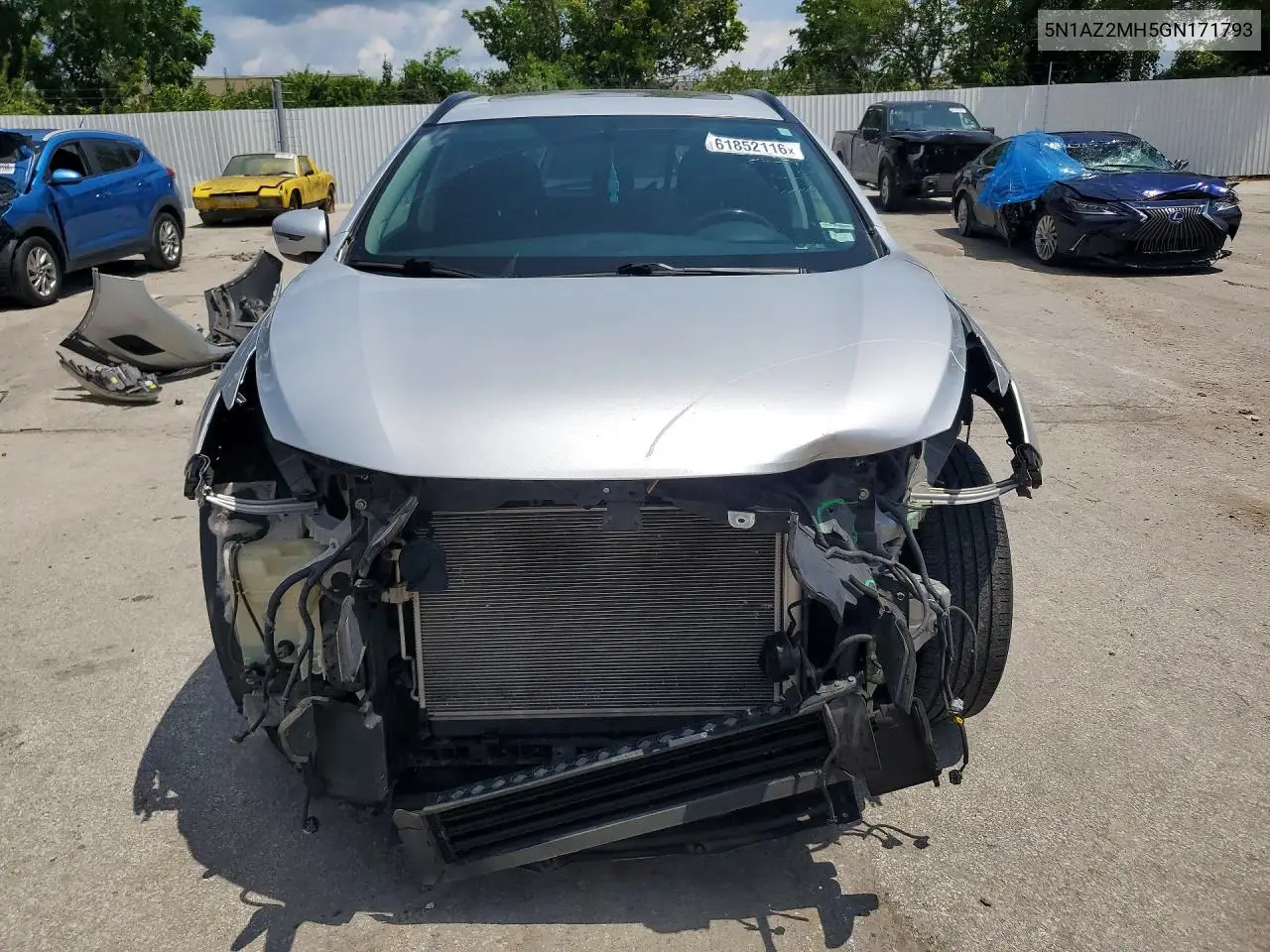 2016 Nissan Murano Sv VIN: 5N1AZ2MH5GN171793 Lot: 61852116