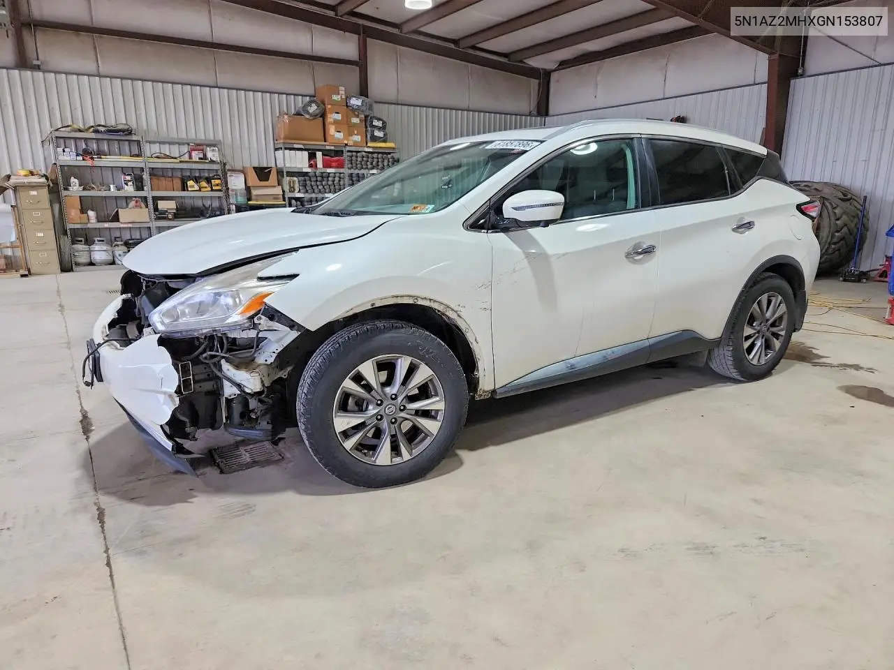2016 Nissan Murano Sl VIN: 5N1AZ2MHXGN153807 Lot: 61857896