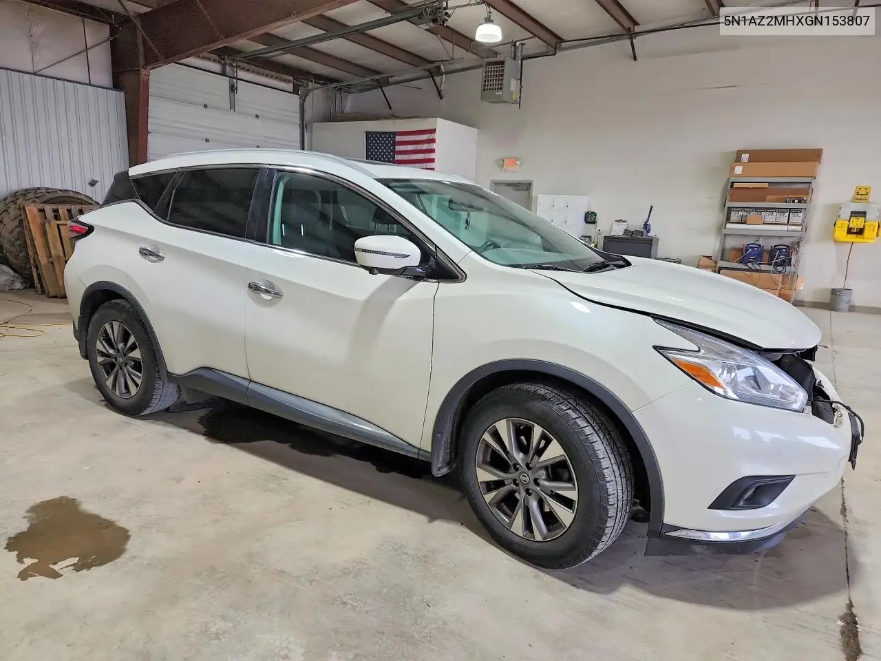 2016 Nissan Murano Sl VIN: 5N1AZ2MHXGN153807 Lot: 61857896