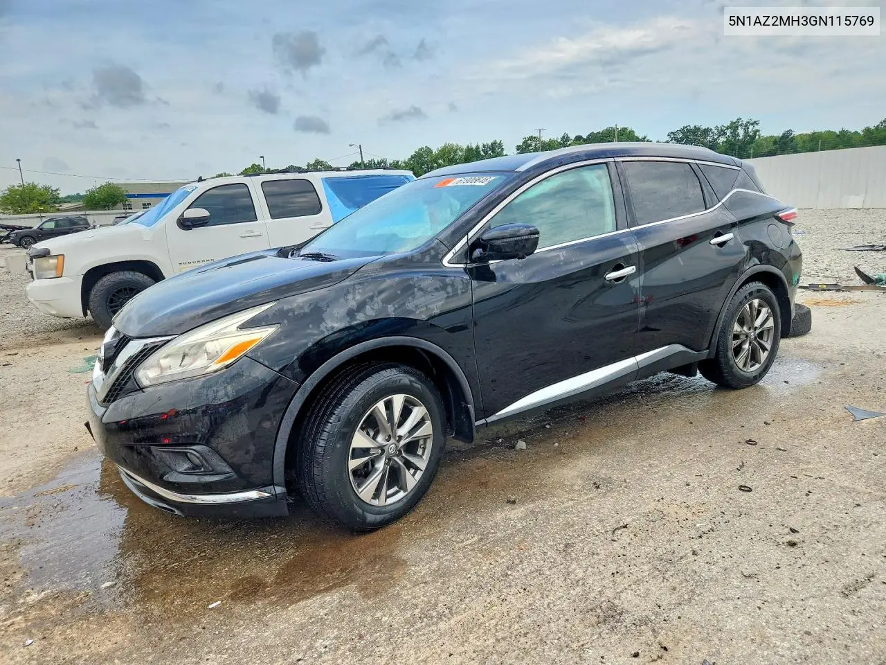 2016 Nissan Murano Sl VIN: 5N1AZ2MH3GN115769 Lot: 61906646