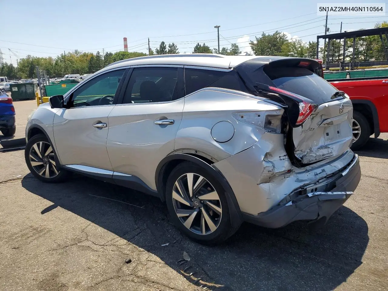 2016 Nissan Murano Platinum VIN: 5N1AZ2MH4GN110564 Lot: 62149136