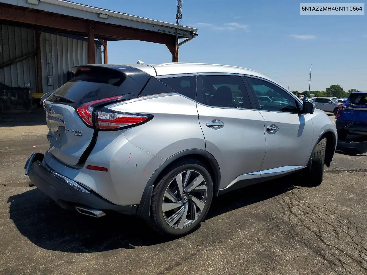 2016 Nissan Murano Platinum VIN: 5N1AZ2MH4GN110564 Lot: 62149136