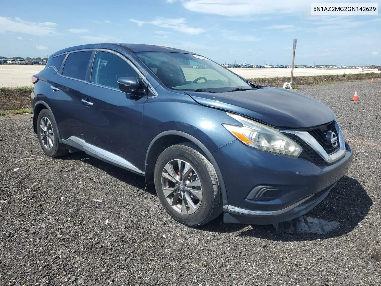 2016 Nissan Murano S VIN: 5N1AZ2MG2GN142629 Lot: 68209895