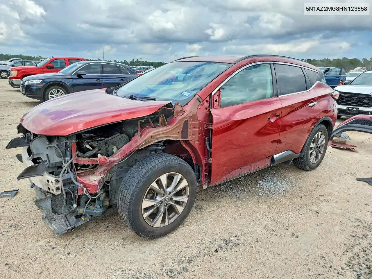 2017 Nissan Murano Sv VIN: 5N1AZ2MG8HN123858 Lot: 56177416