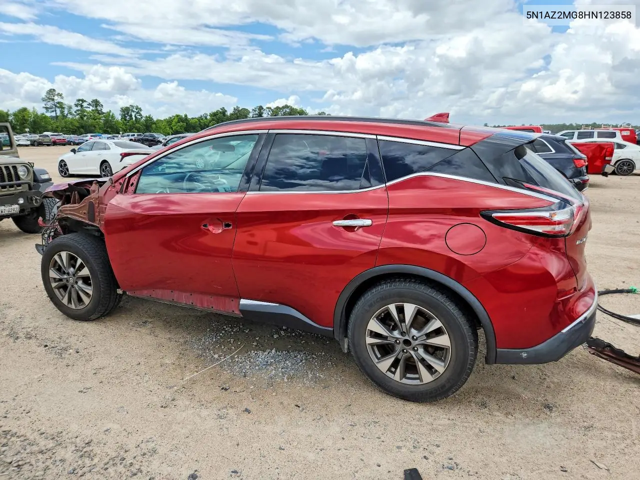 2017 Nissan Murano Sv VIN: 5N1AZ2MG8HN123858 Lot: 56177416