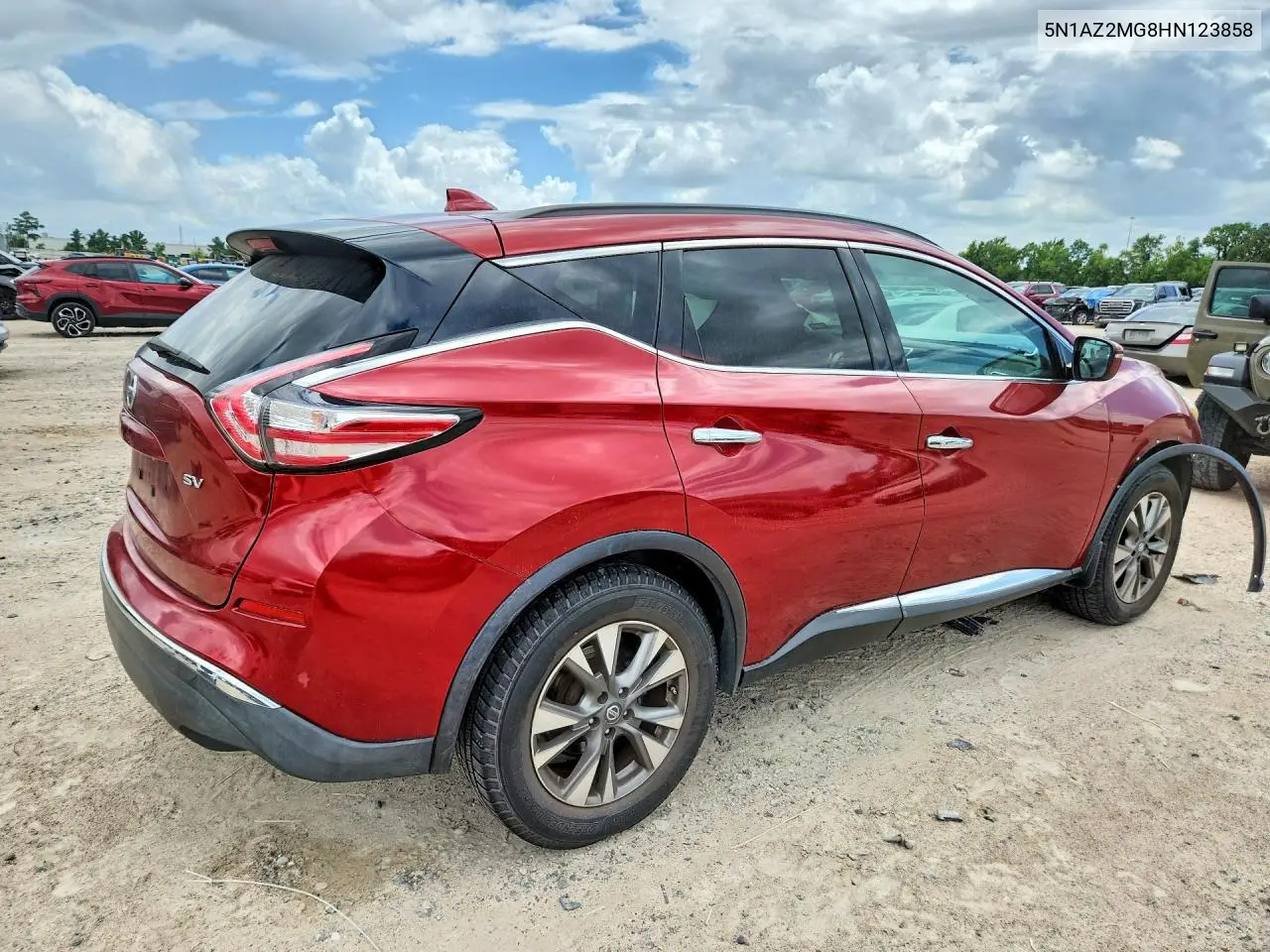 2017 Nissan Murano Sv VIN: 5N1AZ2MG8HN123858 Lot: 56177416