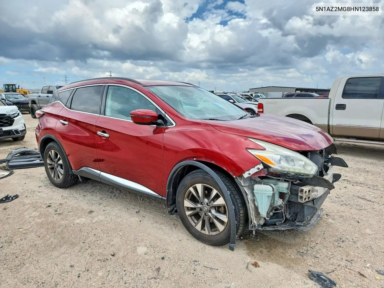 2017 Nissan Murano Sv VIN: 5N1AZ2MG8HN123858 Lot: 56177416