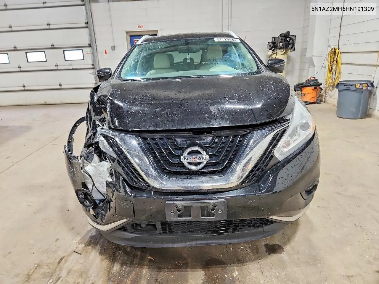 2017 Nissan Murano Sl VIN: 5N1AZ2MH6HN191309 Lot: 57729586