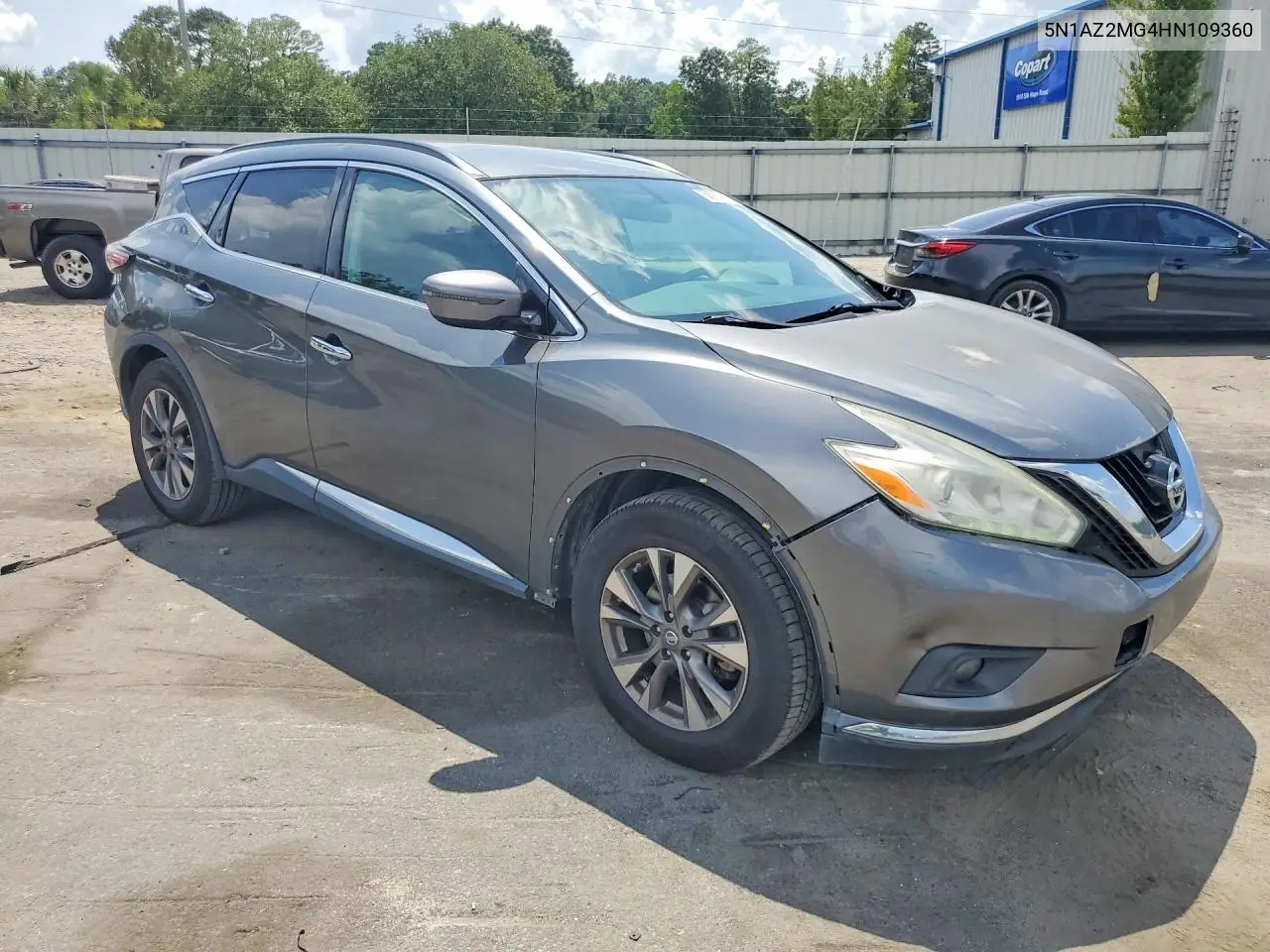 2017 Nissan Murano Sv VIN: 5N1AZ2MG4HN109360 Lot: 58933776