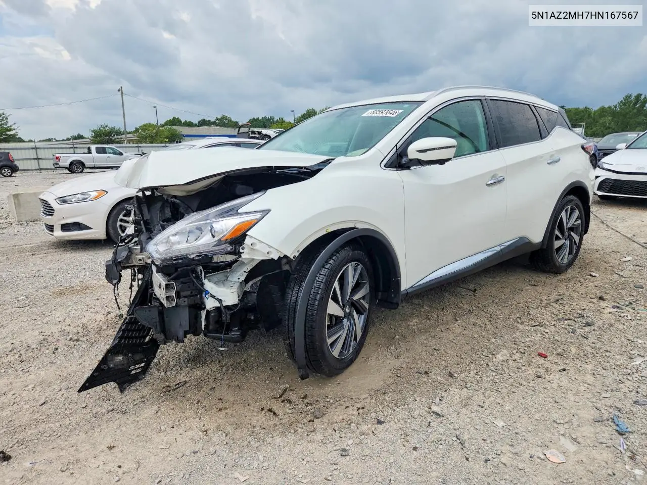 2017 Nissan Murano Platinum VIN: 5N1AZ2MH7HN167567 Lot: 60593646