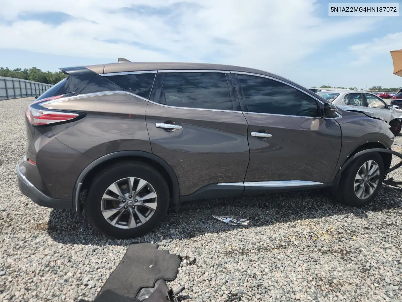 2017 Nissan Murano S VIN: 5N1AZ2MG4HN187072 Lot: 60709356