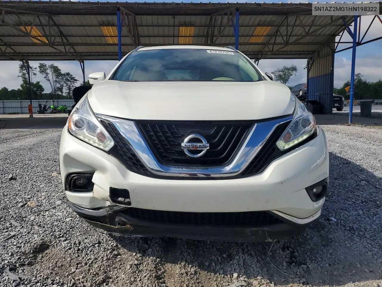 2017 Nissan Murano Sv VIN: 5N1AZ2MG1HN198322 Lot: 61210766