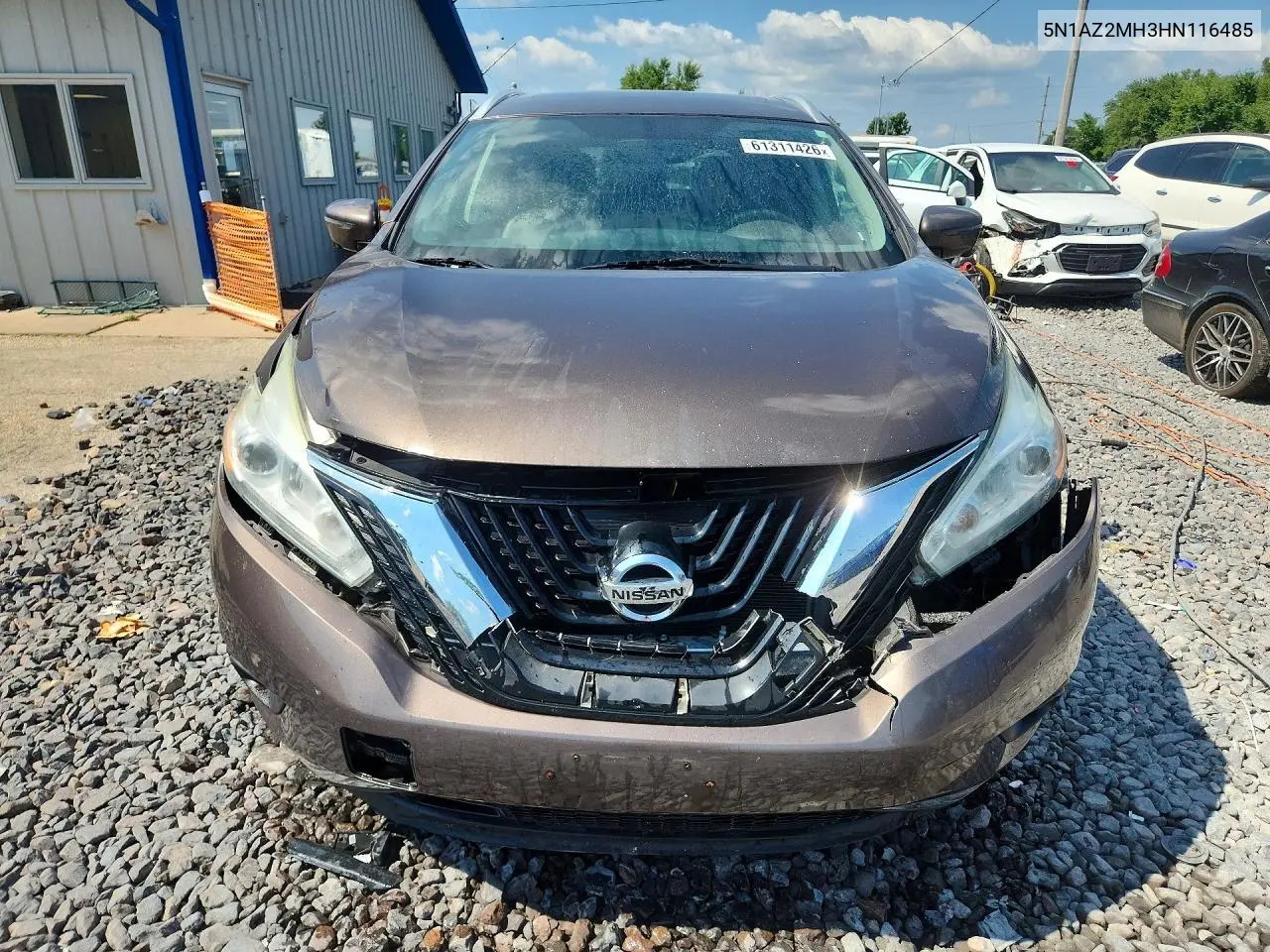 2017 Nissan Murano Sl VIN: 5N1AZ2MH3HN116485 Lot: 61311426