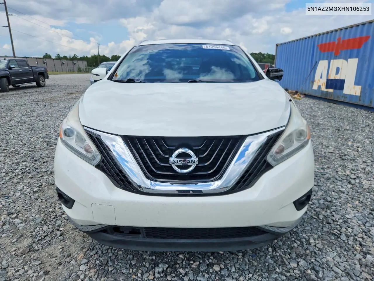 2017 Nissan Murano Sl VIN: 5N1AZ2MGXHN106253 Lot: 61396446