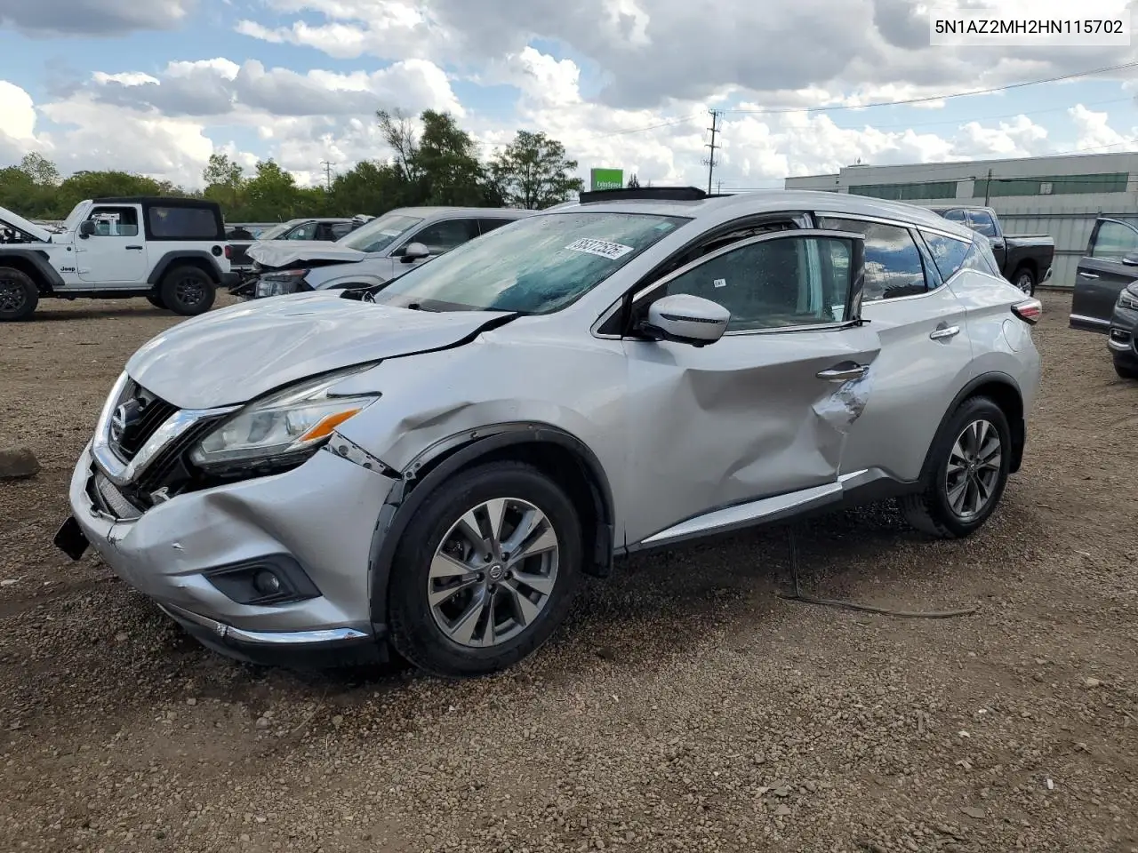 5N1AZ2MH2HN115702 2017 Nissan Murano Sl