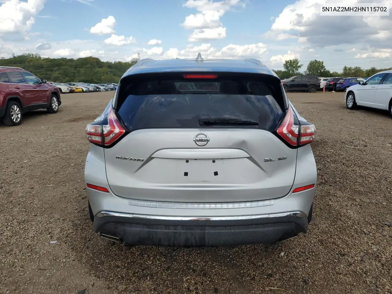 5N1AZ2MH2HN115702 2017 Nissan Murano Sl