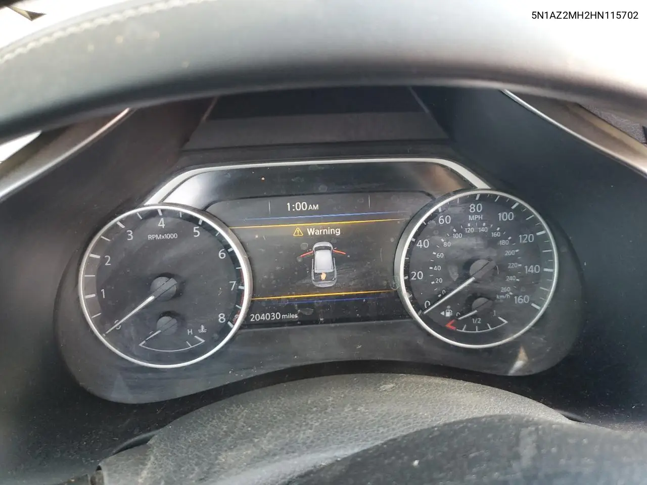5N1AZ2MH2HN115702 2017 Nissan Murano Sl