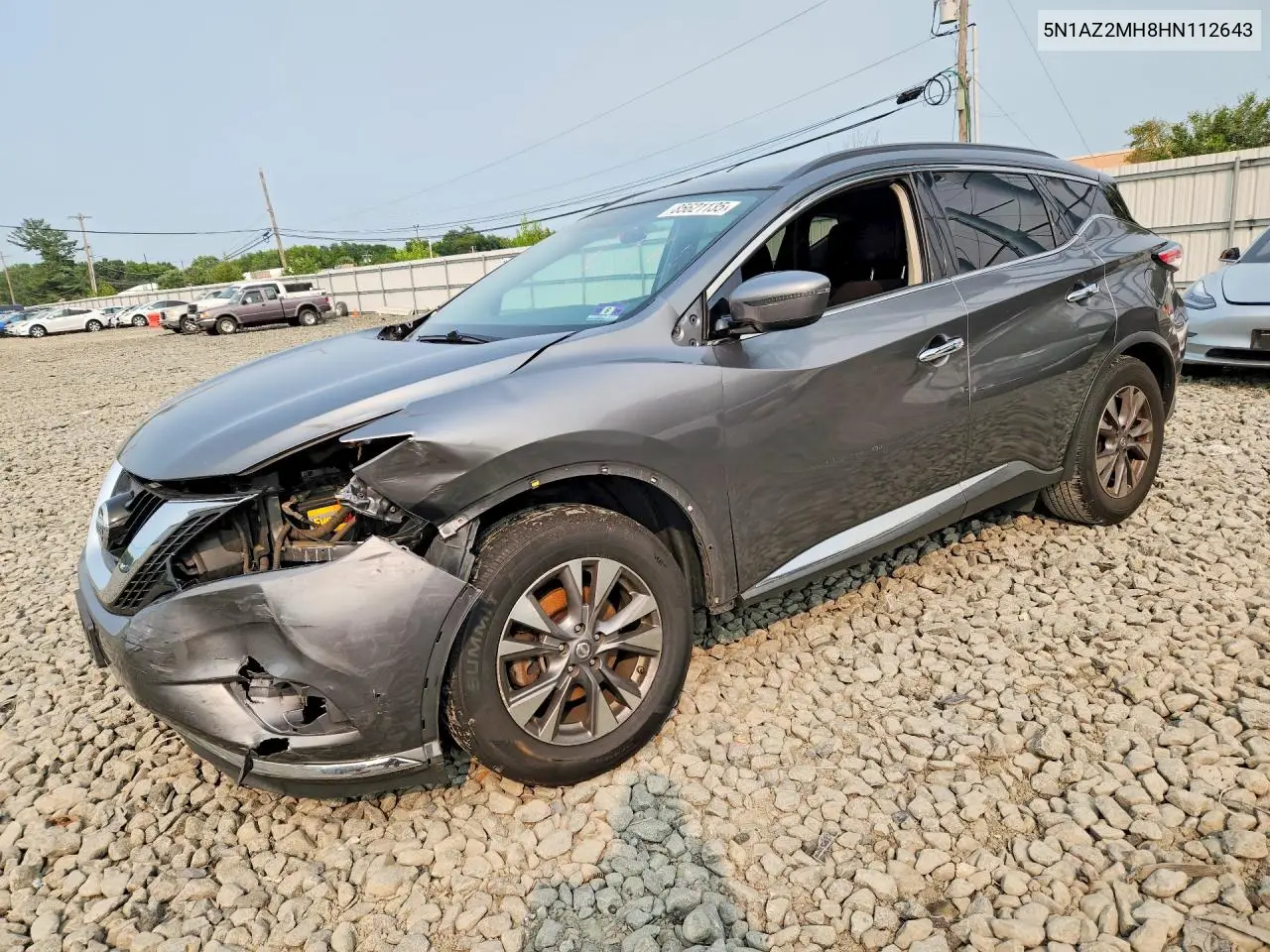 2017 Nissan Murano Sv VIN: 5N1AZ2MH8HN112643 Lot: 85621135