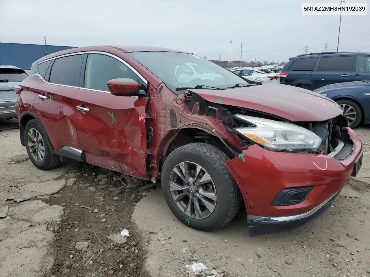 5N1AZ2MH8HN192039 2017 Nissan Murano S
