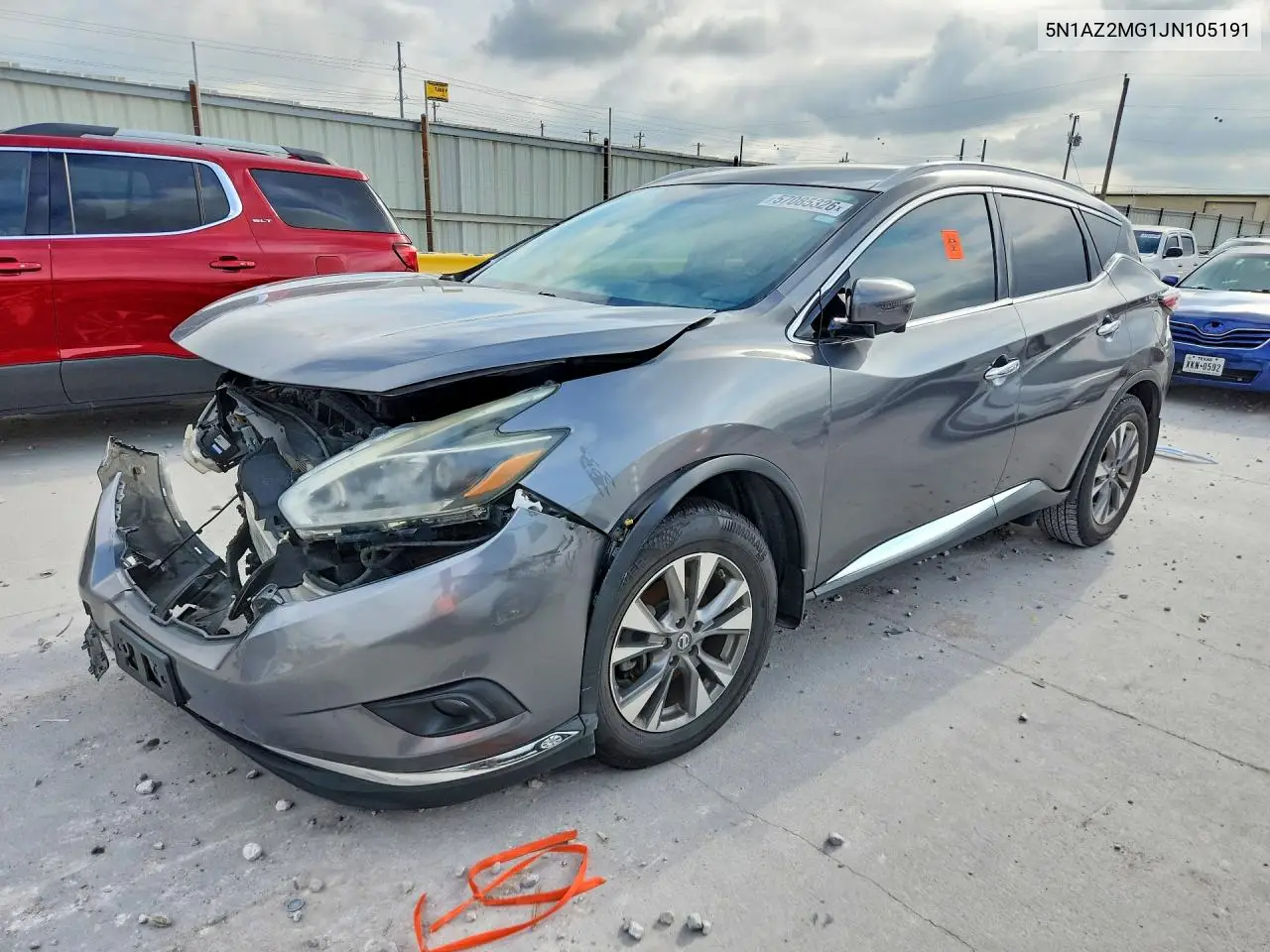 2018 Nissan Murano Sl VIN: 5N1AZ2MG1JN105191 Lot: 57085326