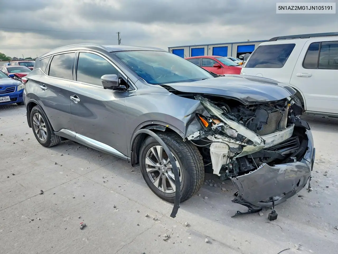 2018 Nissan Murano Sl VIN: 5N1AZ2MG1JN105191 Lot: 57085326
