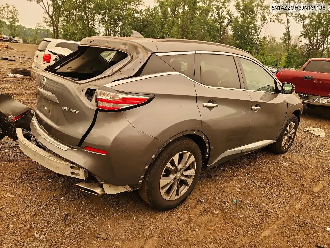 2018 Nissan Murano Sv VIN: 5N1AZ2MH3JN139108 Lot: 59345106