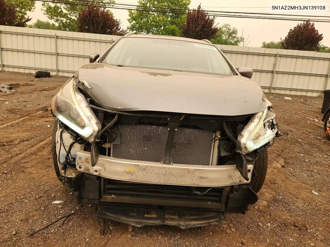 2018 Nissan Murano Sv VIN: 5N1AZ2MH3JN139108 Lot: 59345106