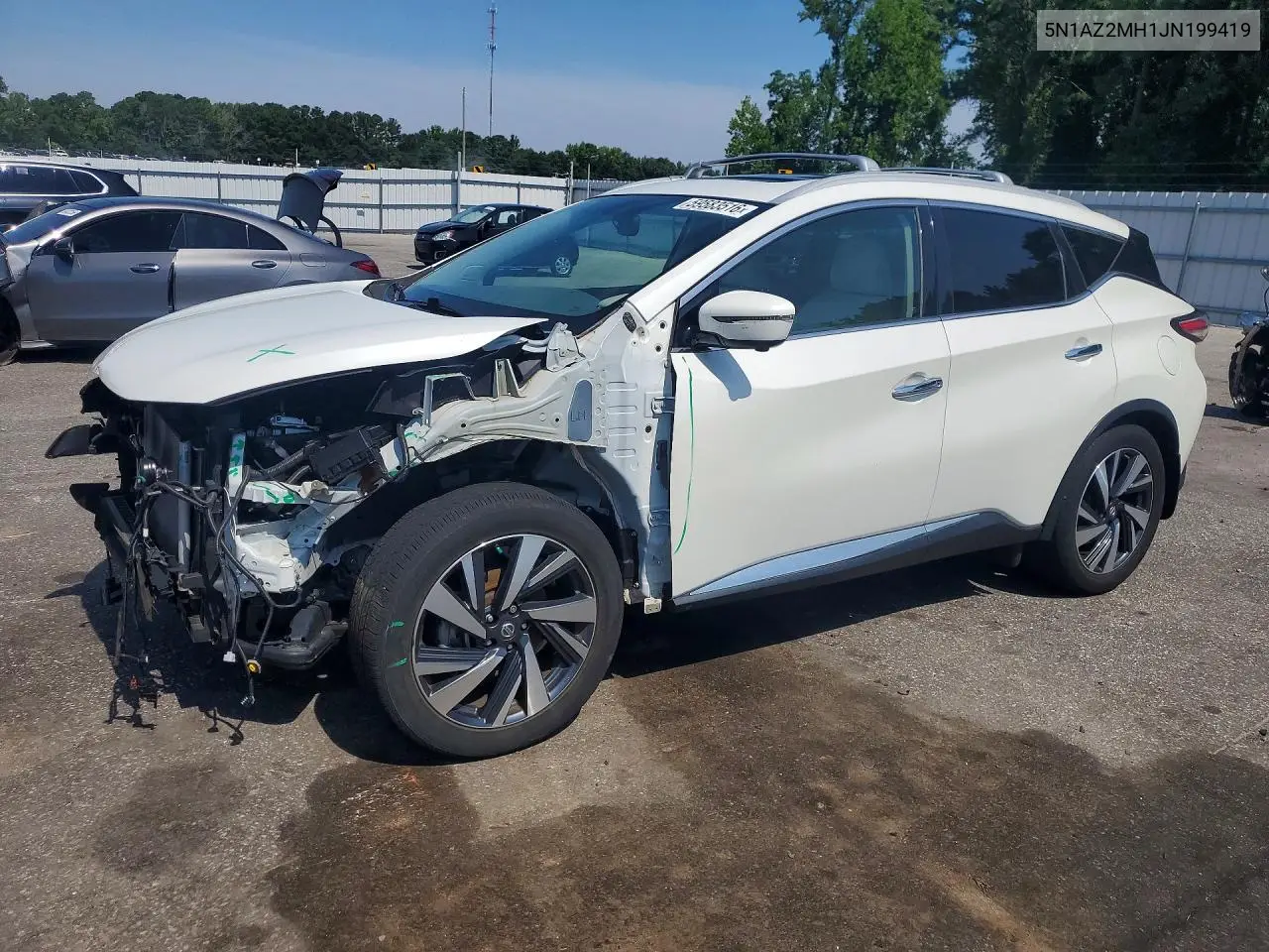 2018 Nissan Murano Platinum VIN: 5N1AZ2MH1JN199419 Lot: 59583516