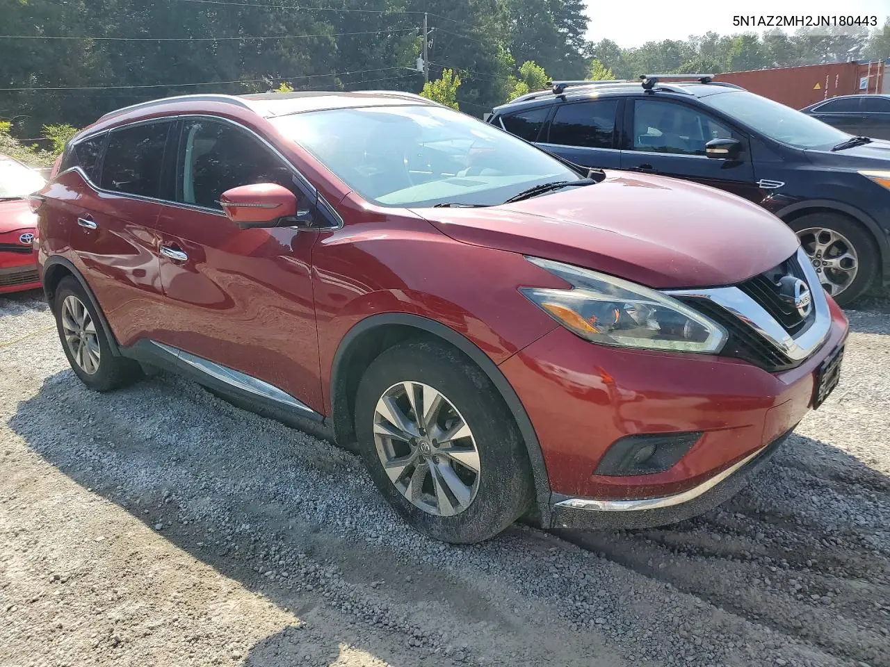 2018 Nissan Murano S VIN: 5N1AZ2MH2JN180443 Lot: 59668946