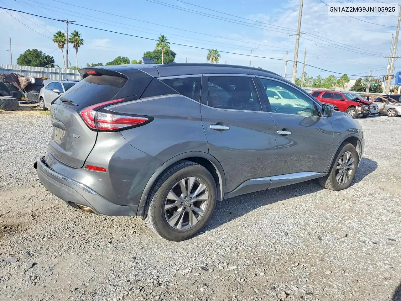 2018 Nissan Murano Sv VIN: 5N1AZ2MG9JN105925 Lot: 60860676