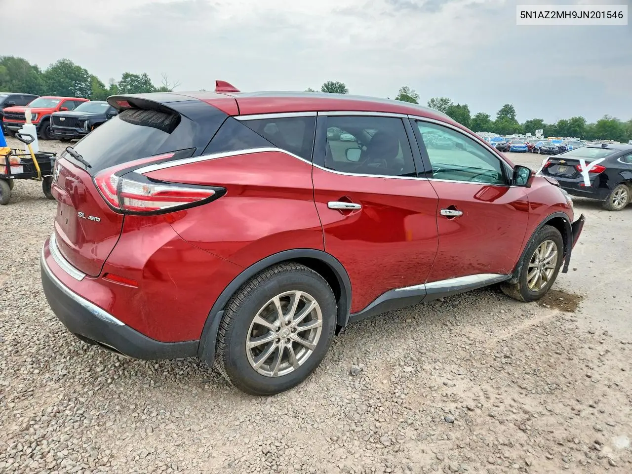 2018 Nissan Murano Sl VIN: 5N1AZ2MH9JN201546 Lot: 61537186