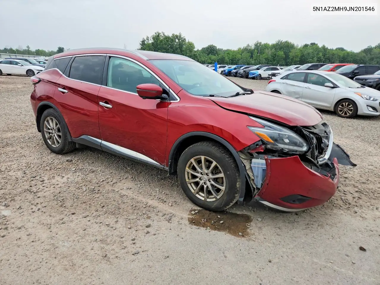 2018 Nissan Murano Sl VIN: 5N1AZ2MH9JN201546 Lot: 61537186