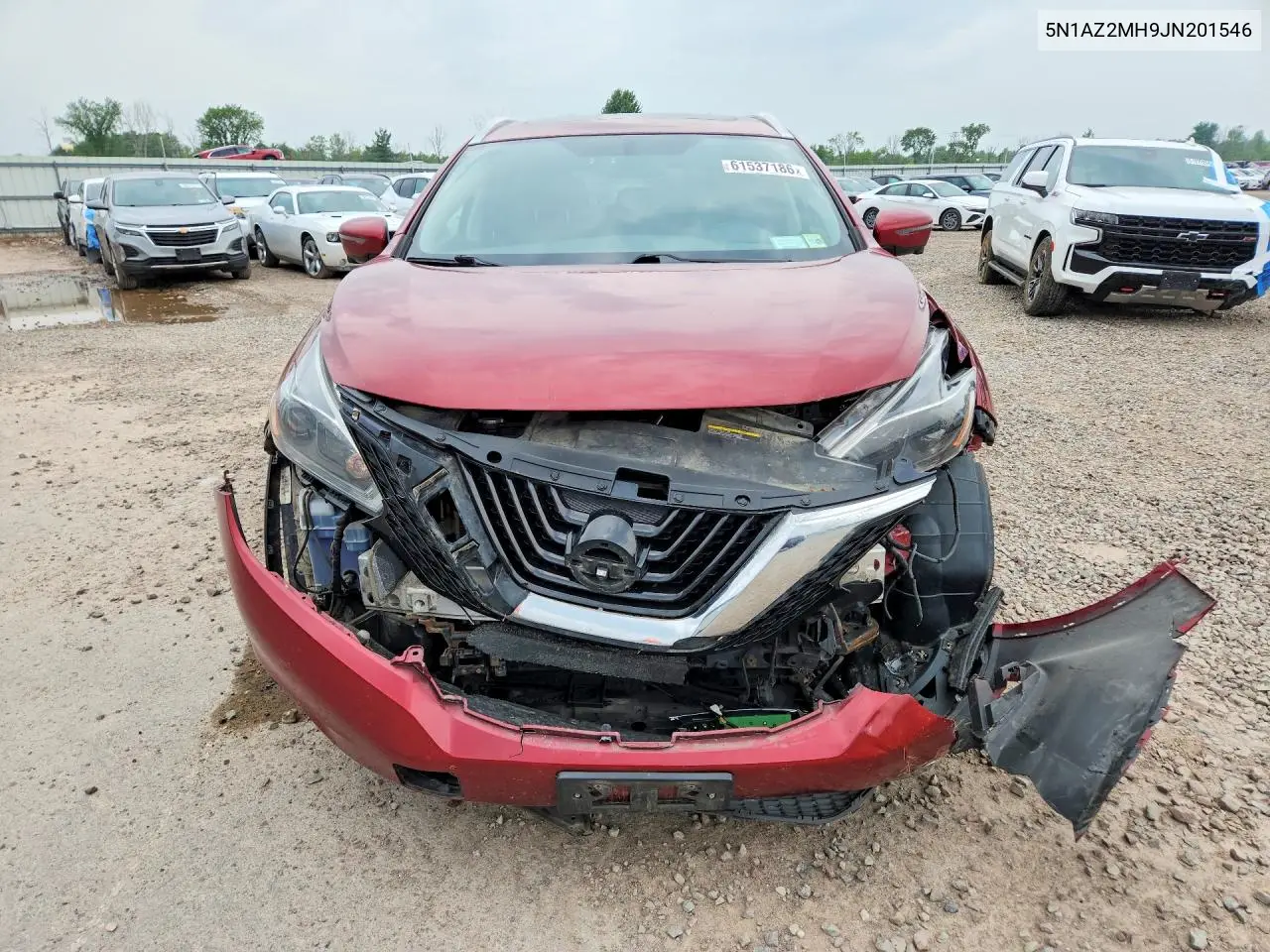 2018 Nissan Murano Sl VIN: 5N1AZ2MH9JN201546 Lot: 61537186